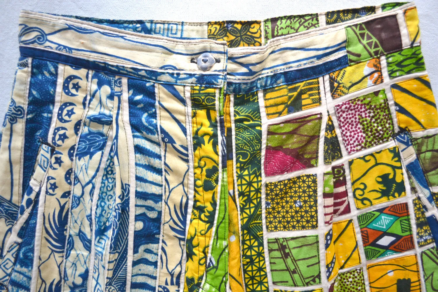 African Dutch Wax Pants and Top Set Made in Ghana size S
