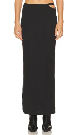 Alexander Wang Floor Length Skirt in Black