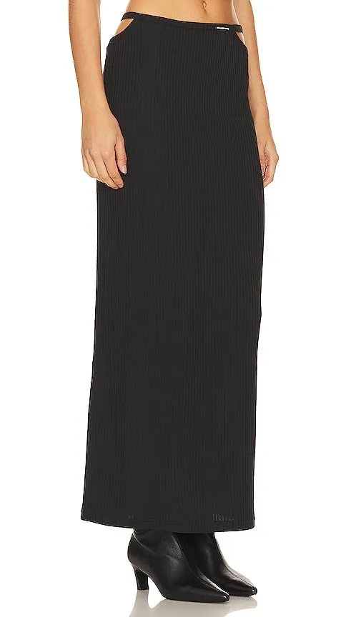 Alexander Wang Floor Length Skirt in Black