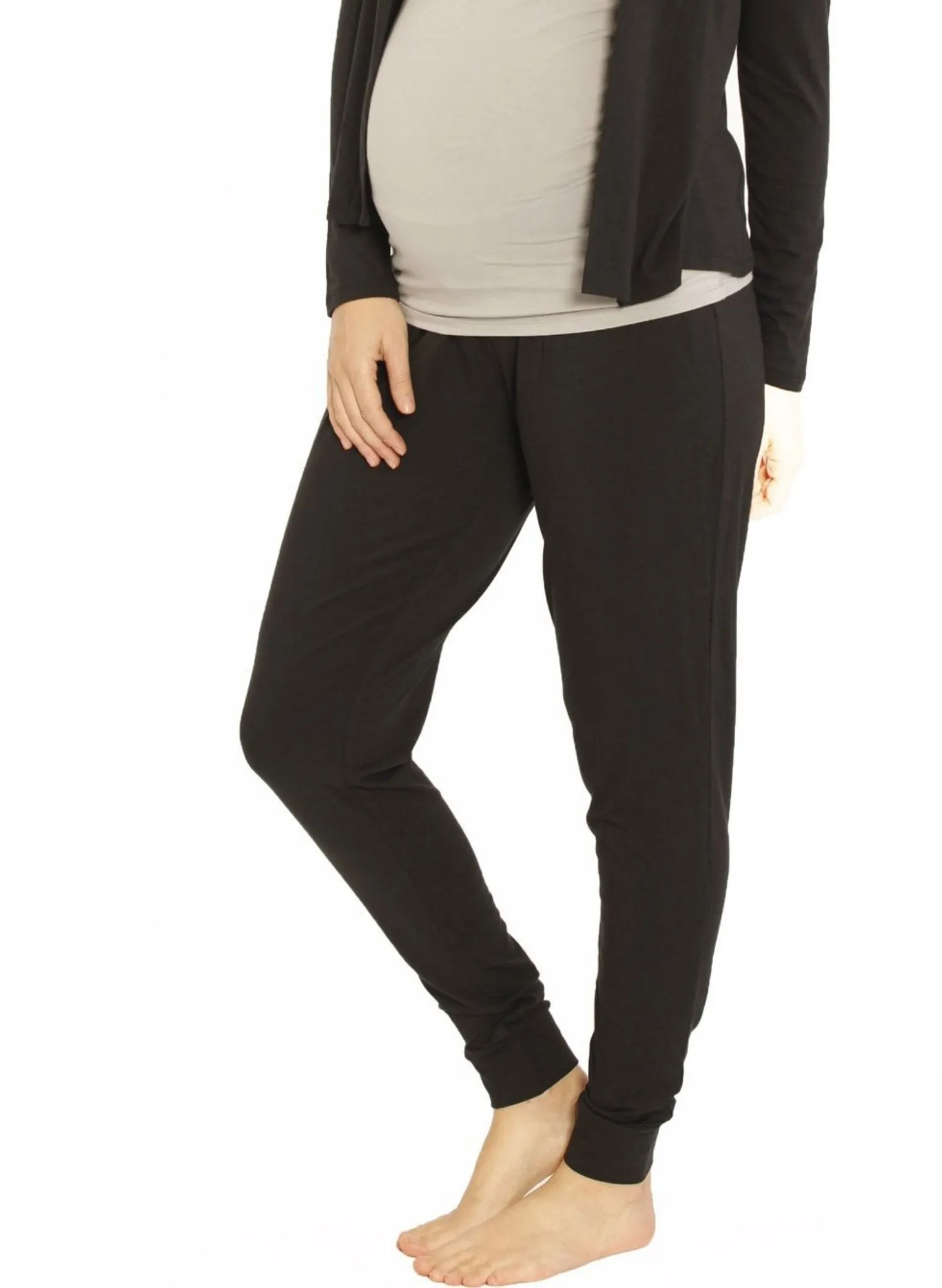 Bamboo Maternity Pants - Black