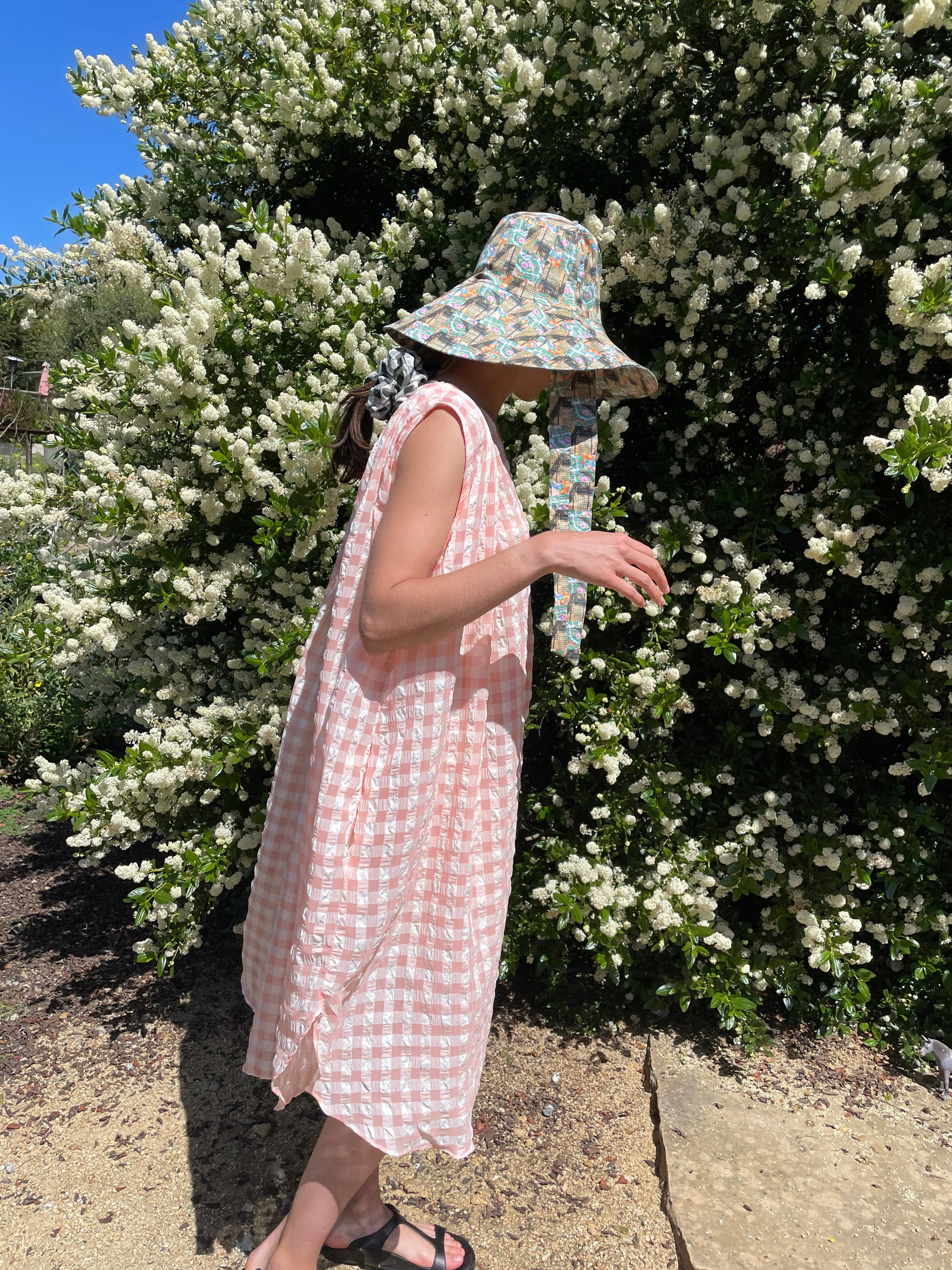 Beklina Basta Dress Grapefruit Gingham