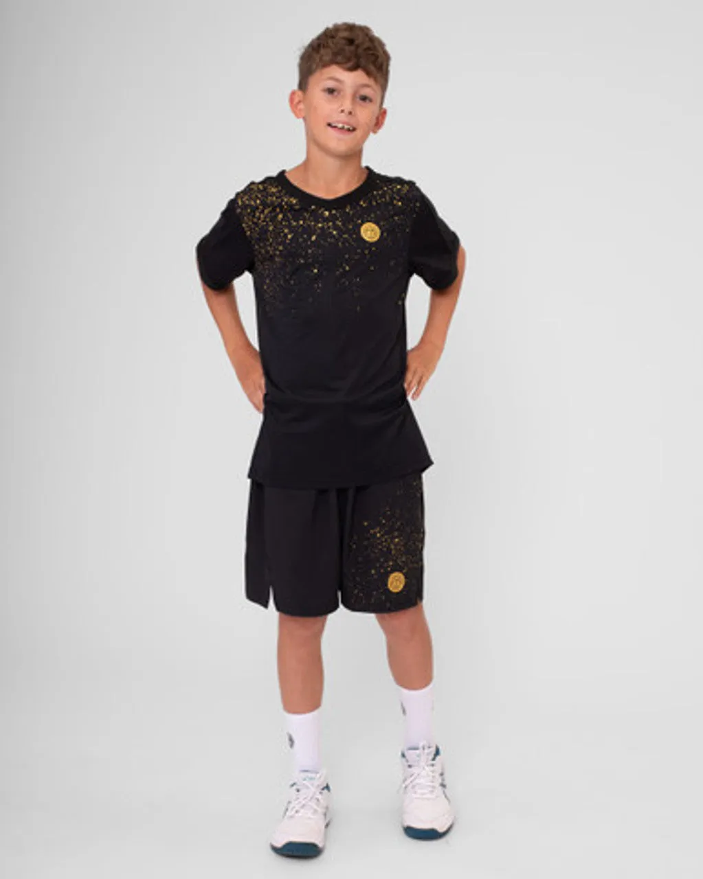 Bidi Badu Paris 2024 Shorts (Boy's) - Black/Gold