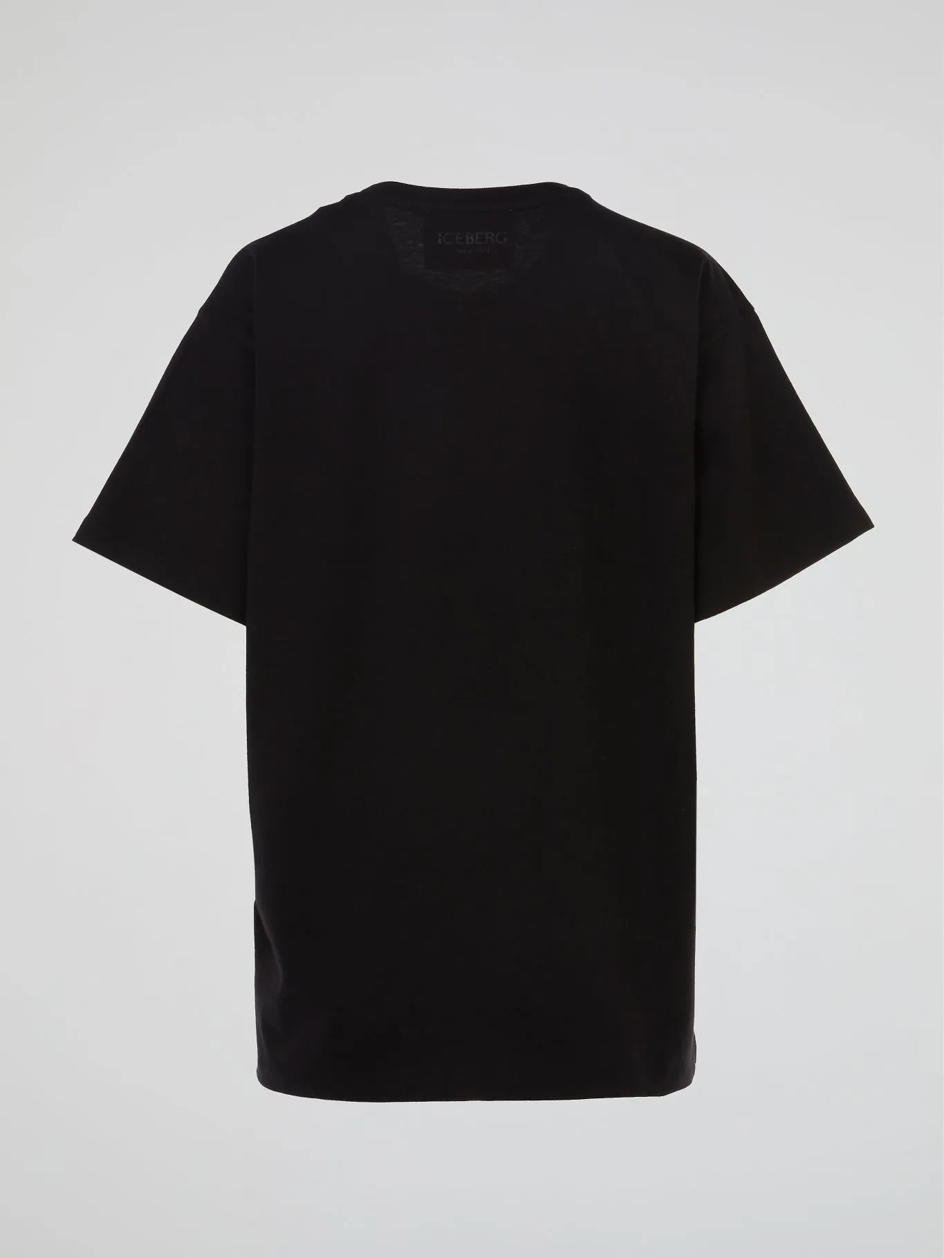 Black Knit Detail T-Shirt