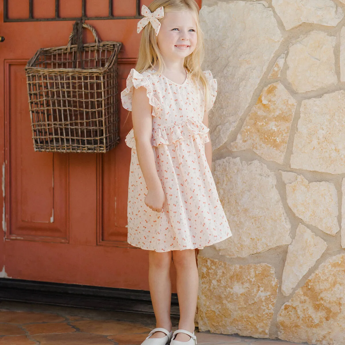 Brielle Dress in Cherries by Rylee & Cru
