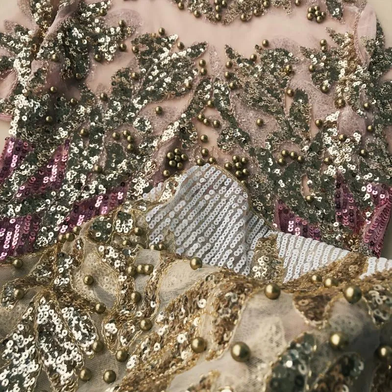 Chic Embroidered Beaded Sequin Shirt