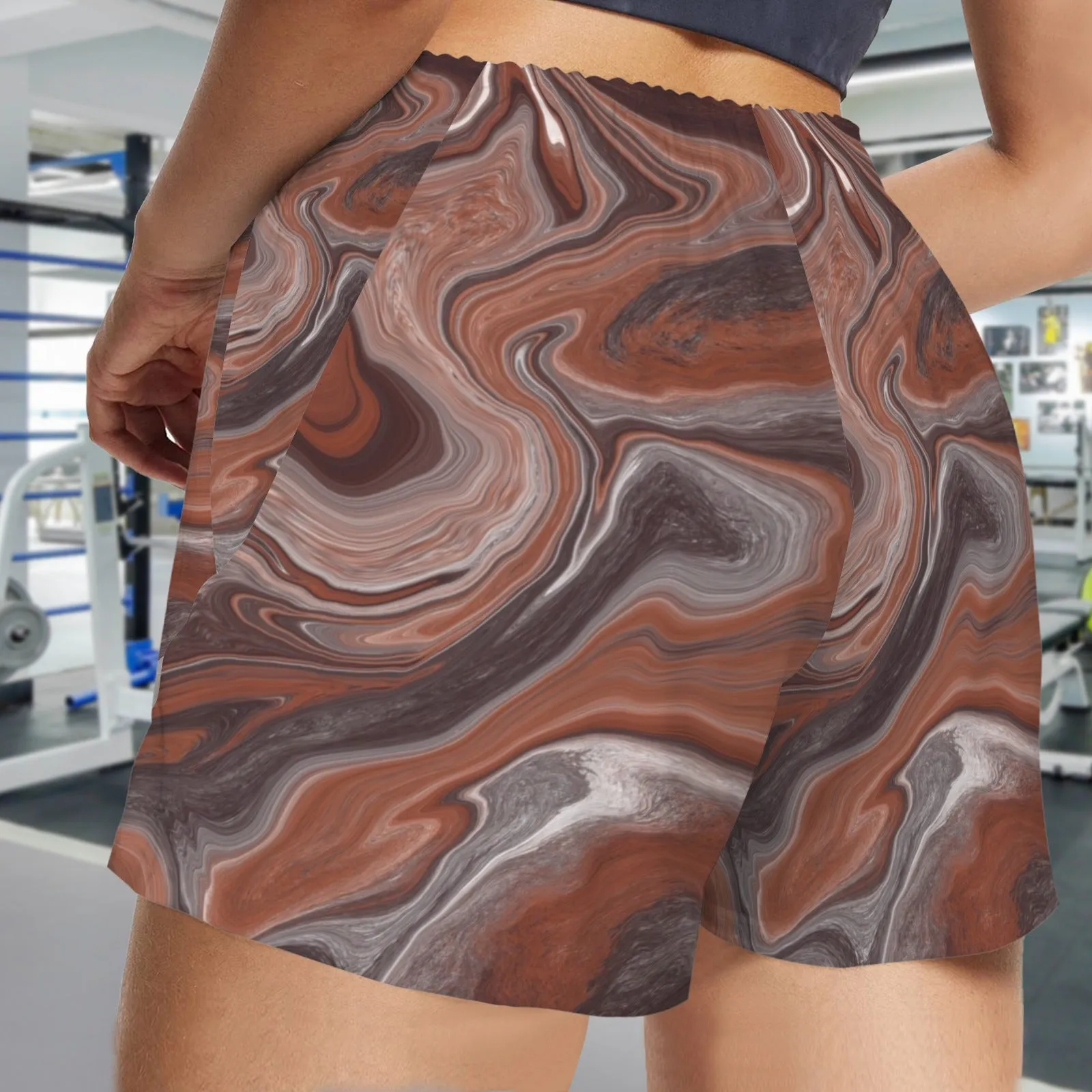 Choc Swirl Zip Pocket Shorts up to 5 XL (FWS)