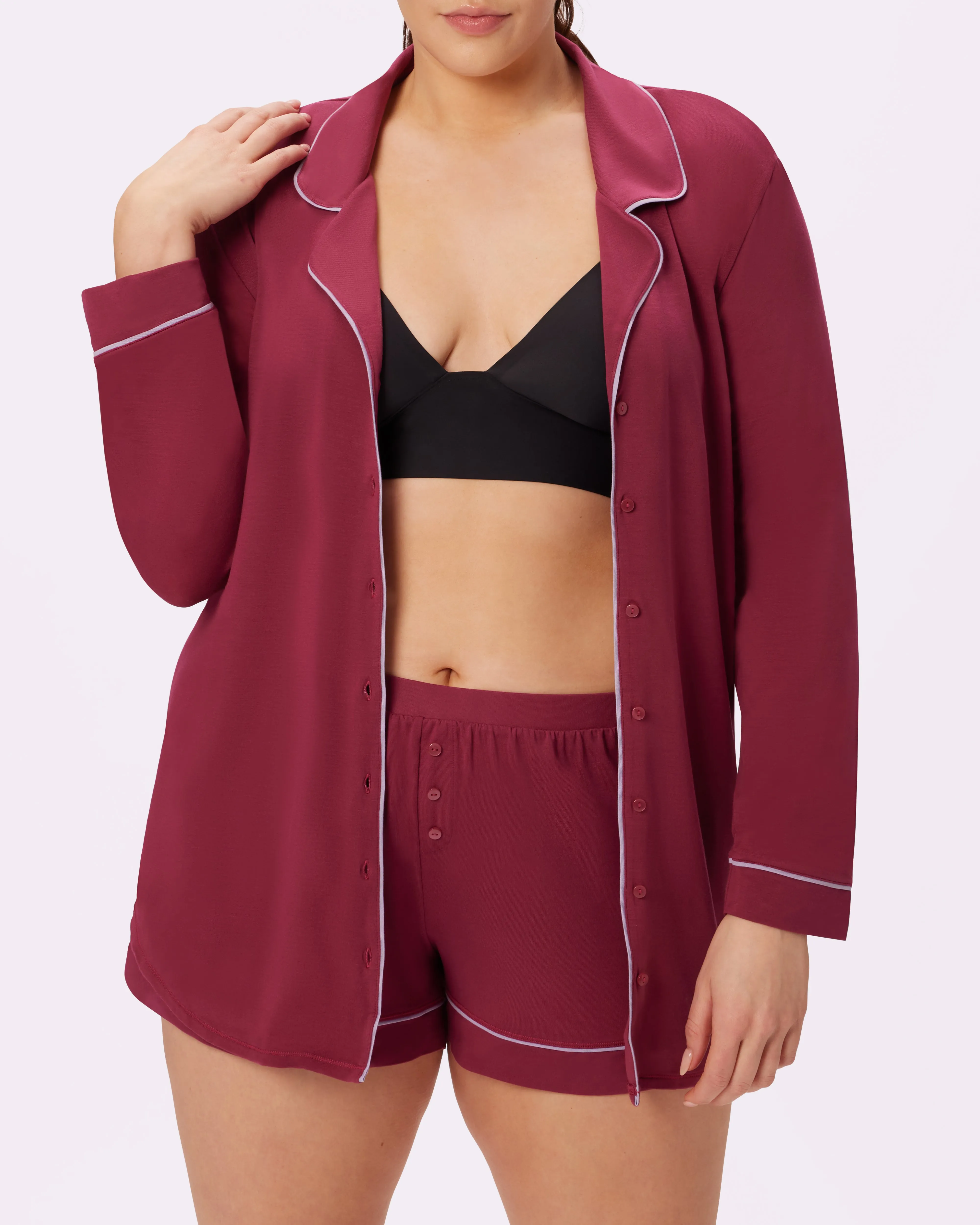 Cloud Longsleeve Button Up | SuperSoft (Lambrusco)