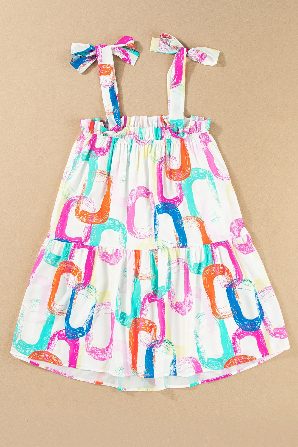 Colorful Sundress - White Rainbow