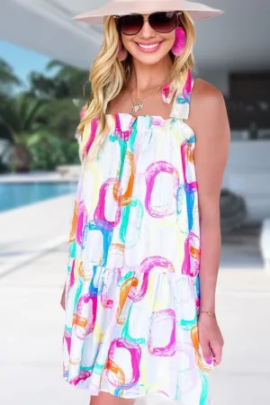 Colorful Sundress - White Rainbow