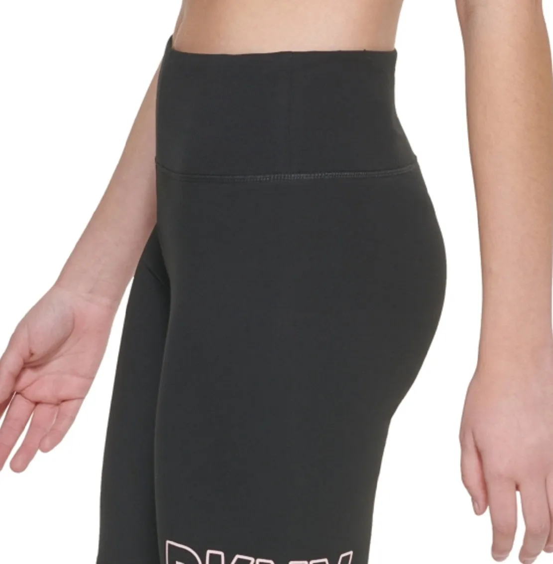 DKNY Women's High Waist Bike Shorts Black Size Medium