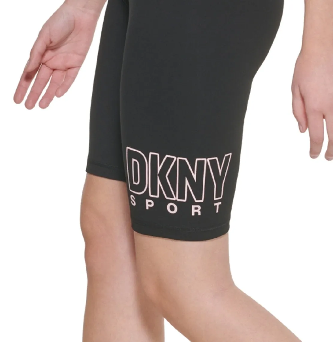 DKNY Women's High Waist Bike Shorts Black Size Medium
