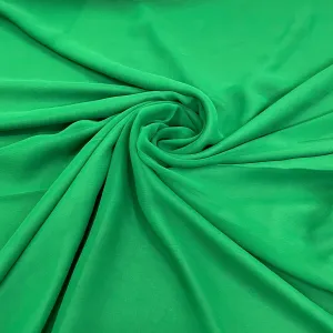 Forest Green Solid Georgette Fabric
