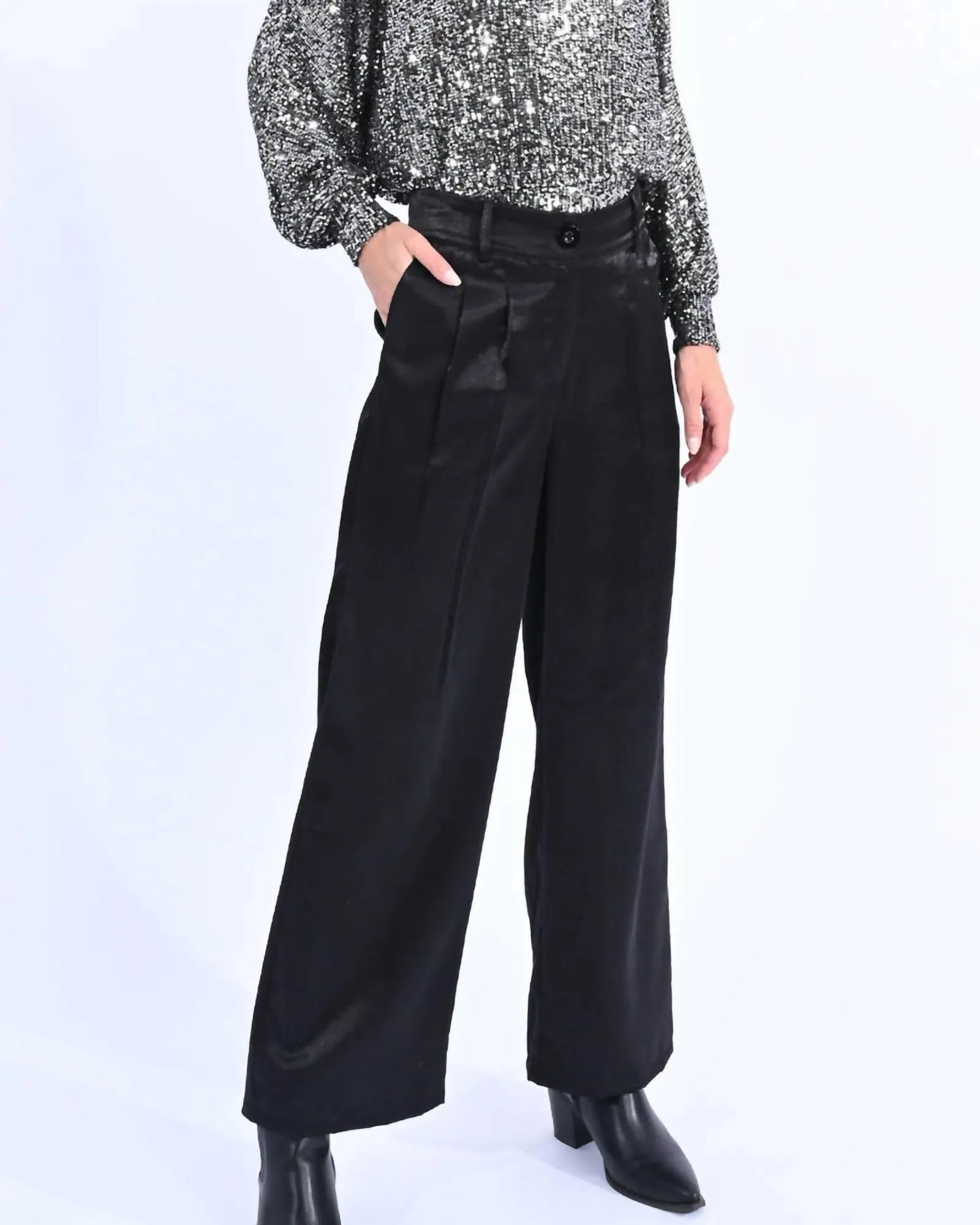 High Waist Pants In Black | Black