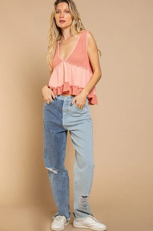 Hippie Chic Babydoll Tank Top