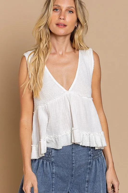 Hippie Chic Babydoll Tank Top
