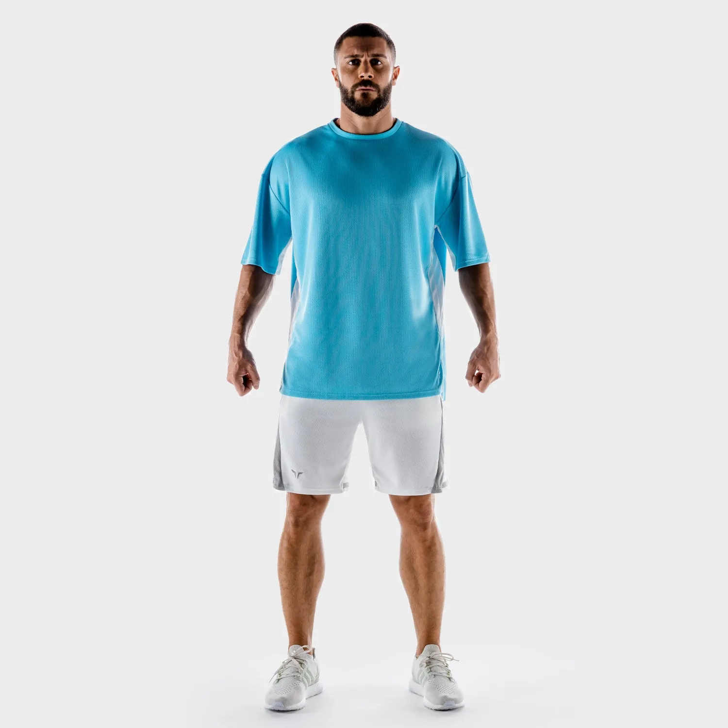 Hybrid Oversize Tee - Blue