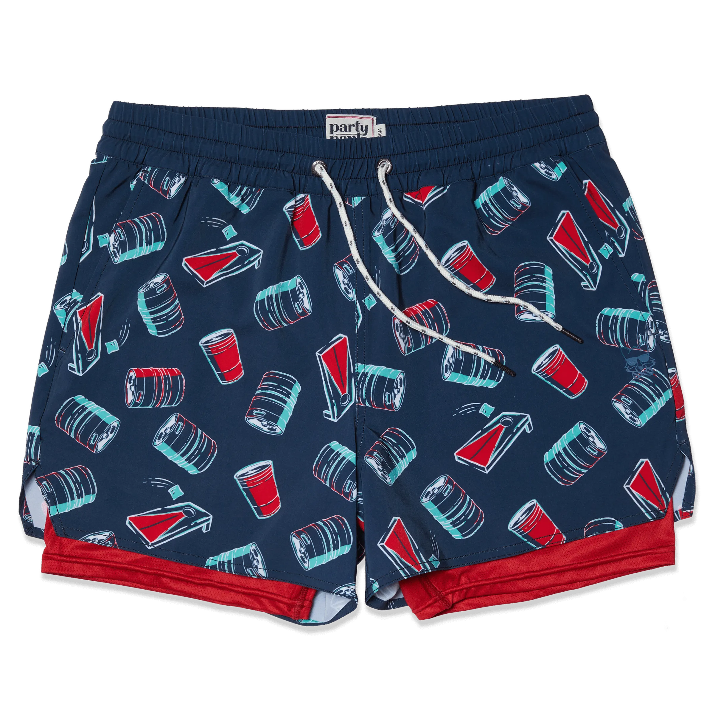 Keg Toss Navy Sport Mode Shorts