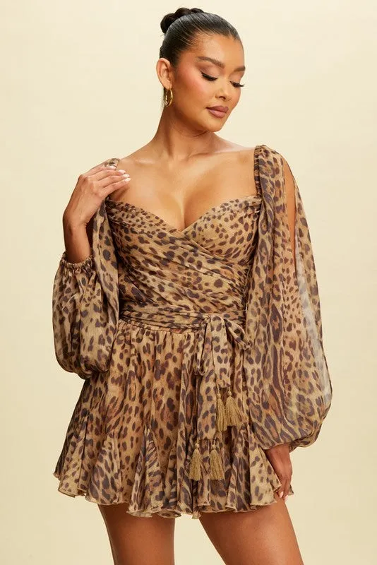 Leopard Print Romper