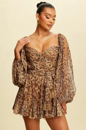 Leopard Print Romper