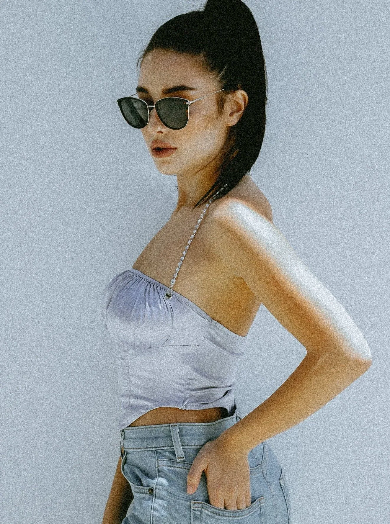 Let’s Dance Rhinestone Halter Top