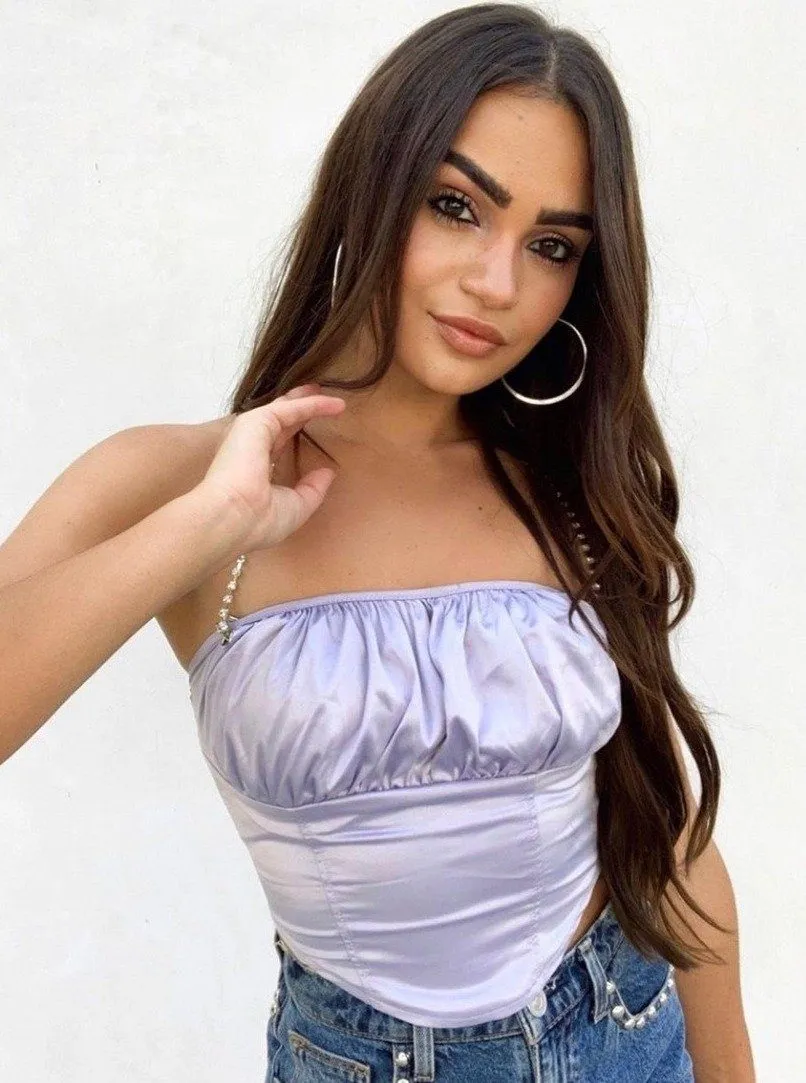 Let’s Dance Rhinestone Halter Top