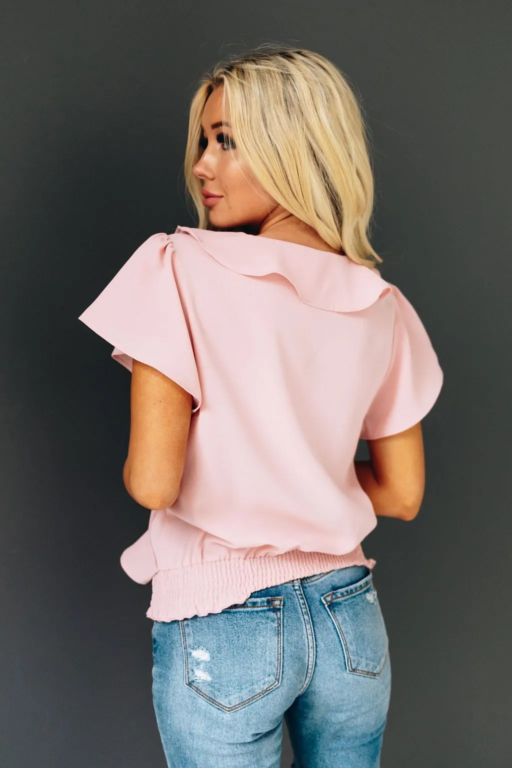 Live A Little Ruffle Detail Top