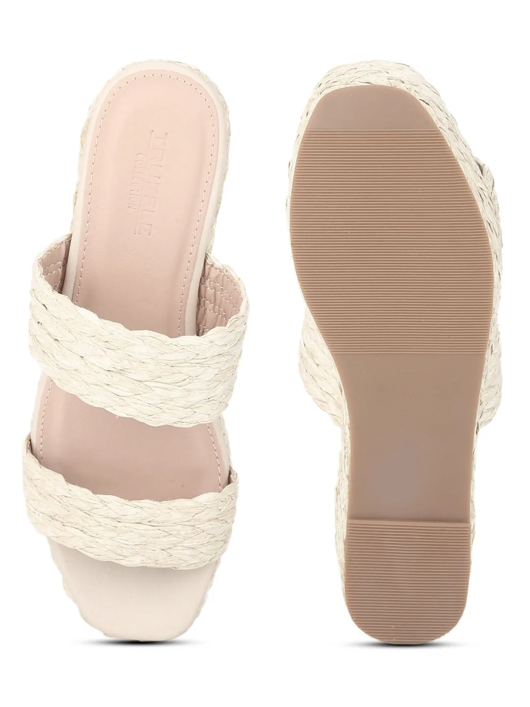 Natural Woven PU Wedges