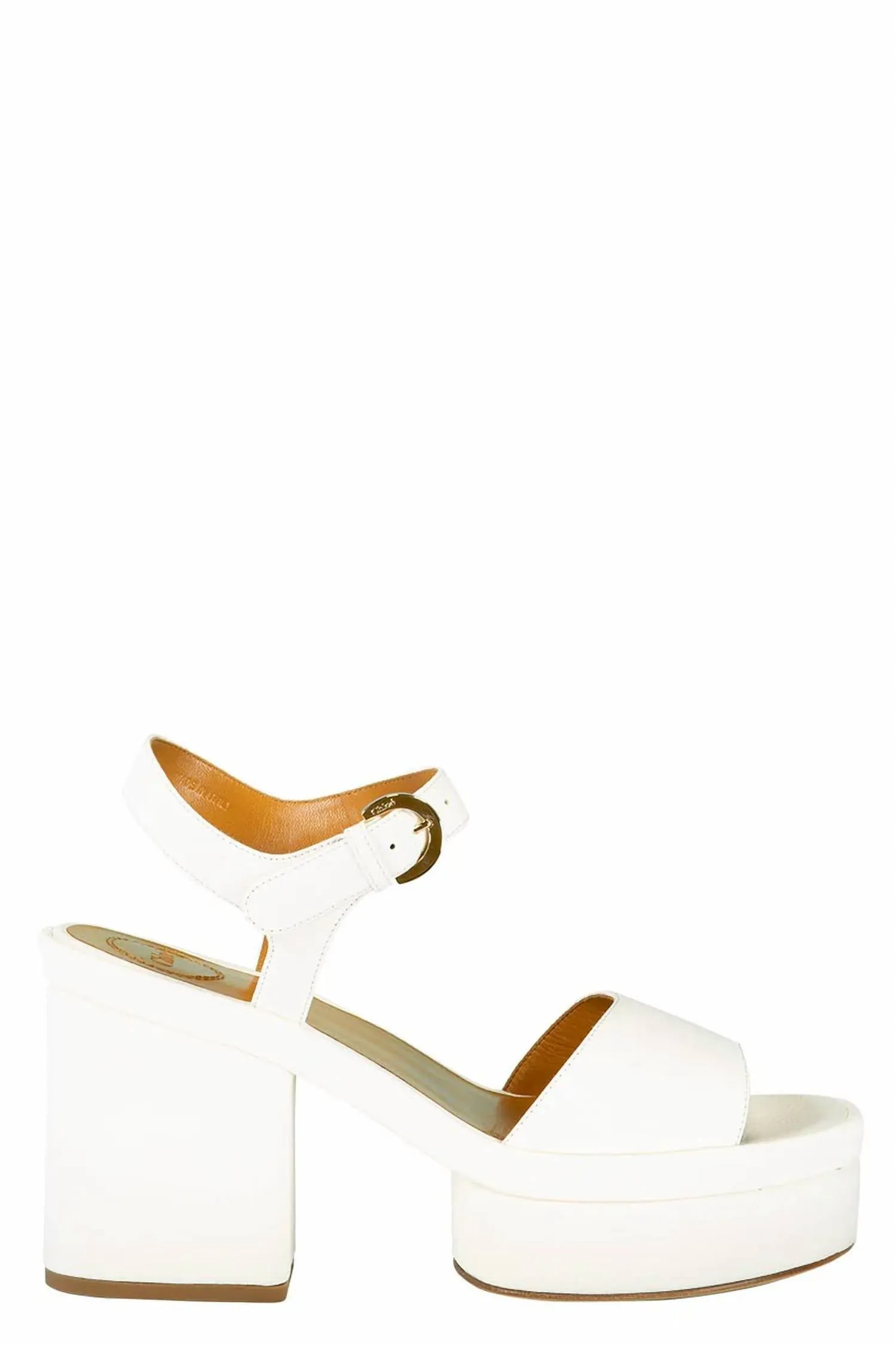 Odina Heel Sandals In Cloudy White