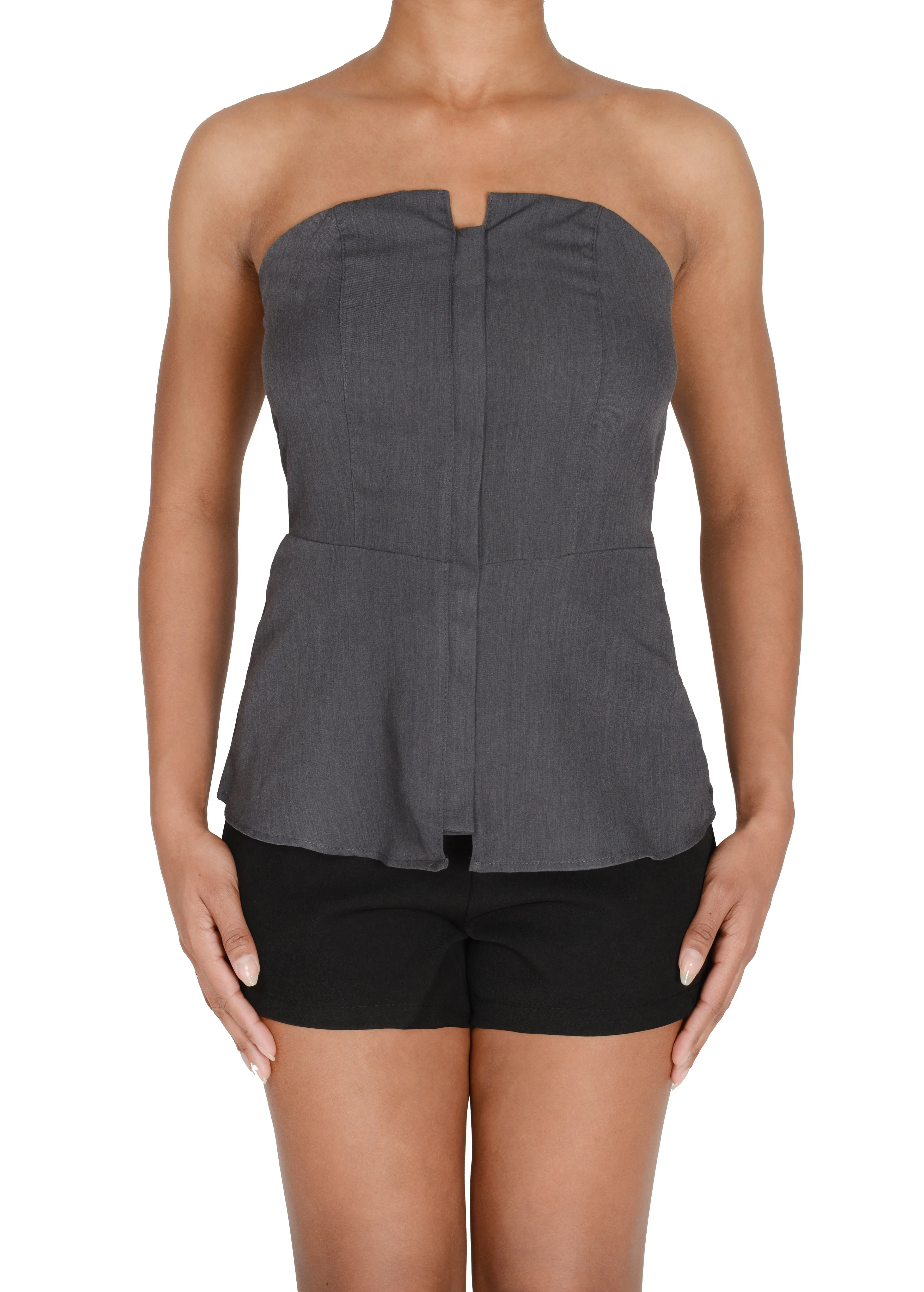 Off The Shoulder Chic Zipper Top