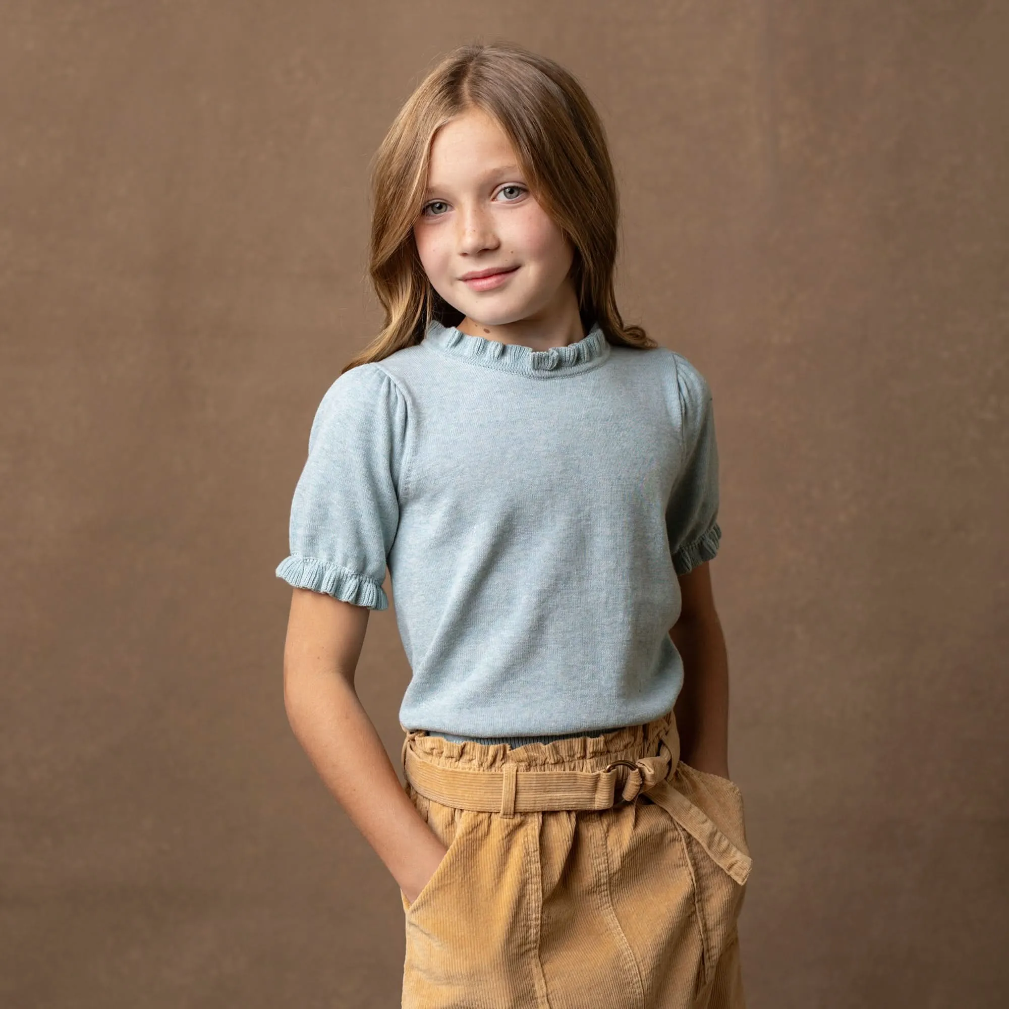 Organic Puff Sleeve Sweater - Baby