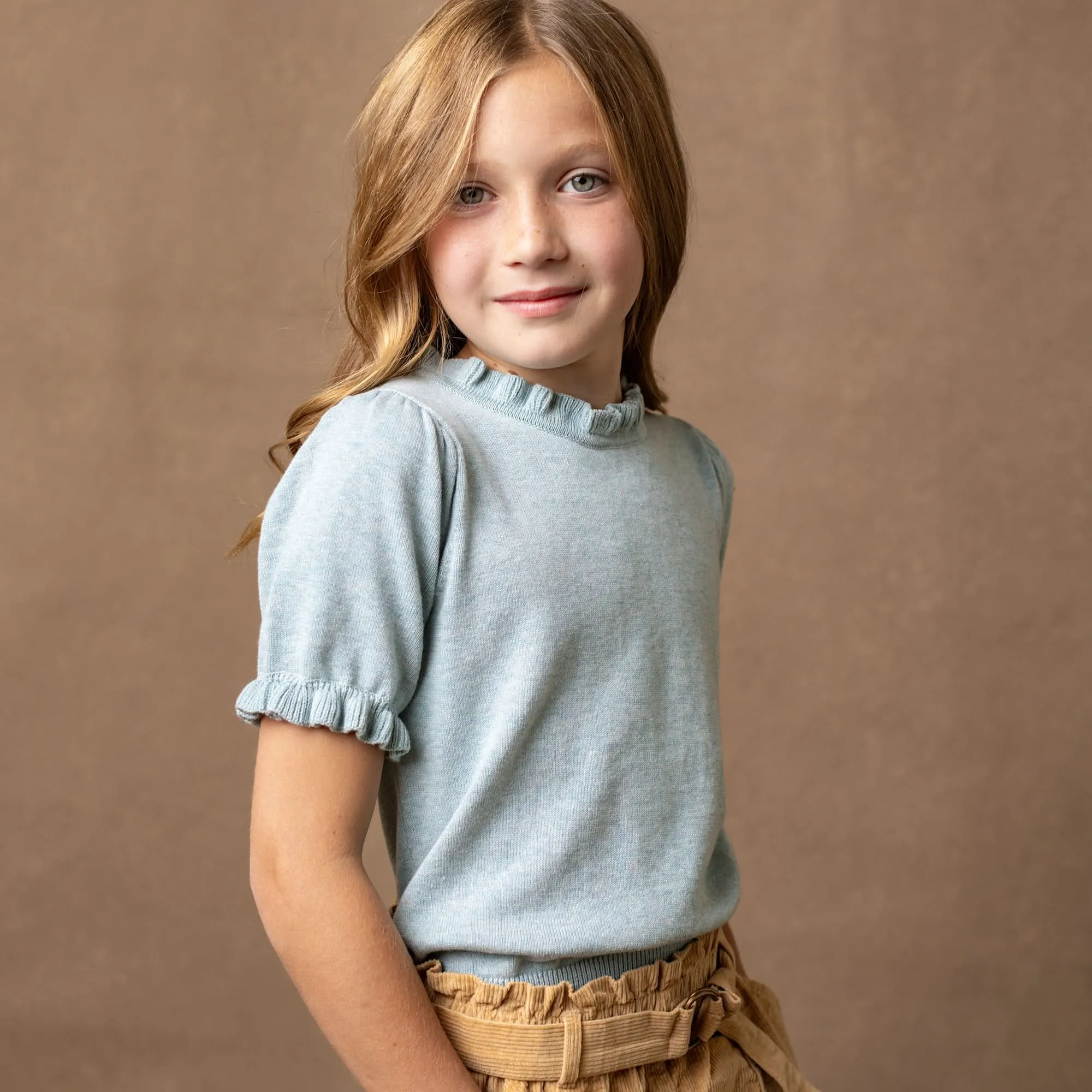 Organic Puff Sleeve Sweater - Baby