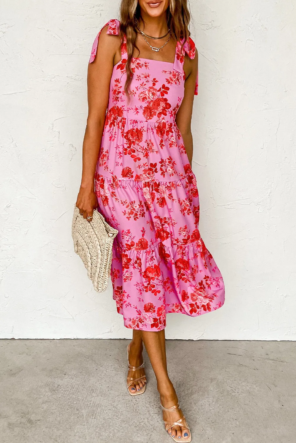 Pink Roses Sundress