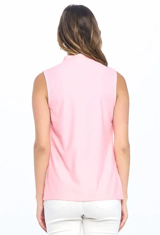 Pink Sleeveless Sports Top