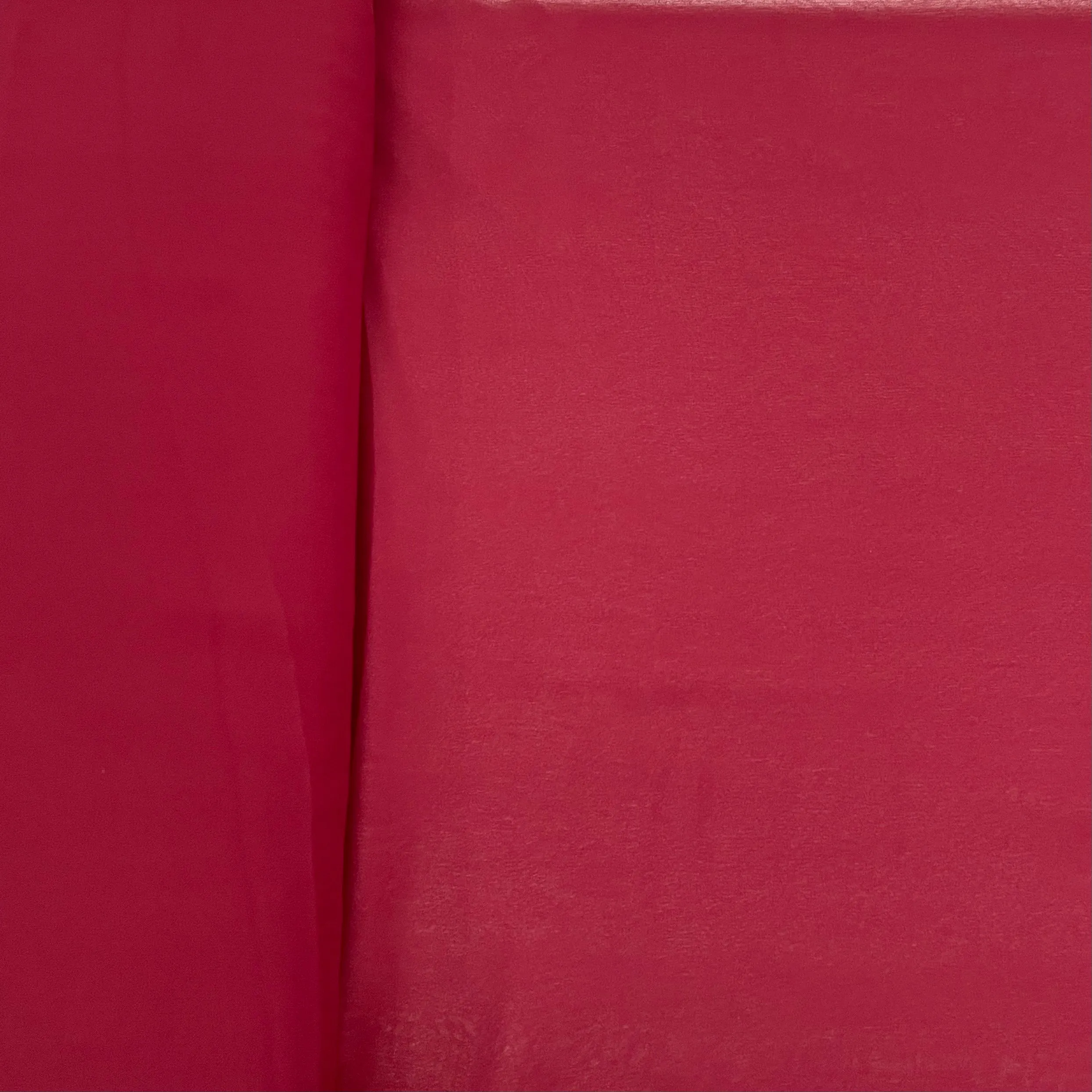 Red Maroon Solid Georgette Fabric