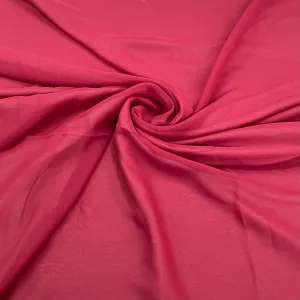 Red Maroon Solid Georgette Fabric