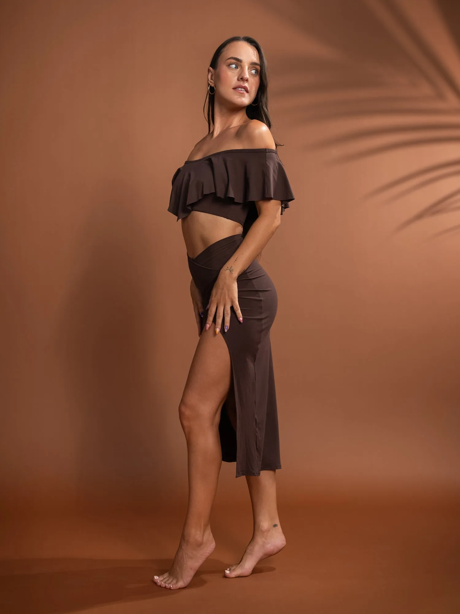 Rhea Skirt - Cacao