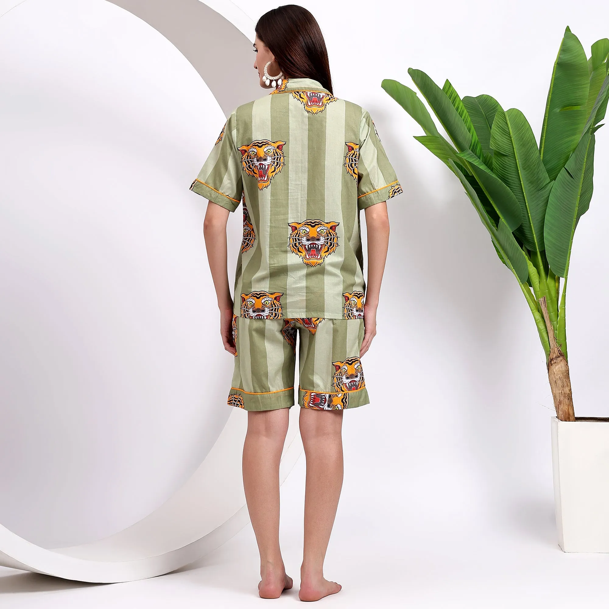 Roaring Tiger: Women's Pj Shorts for A Modern Wear