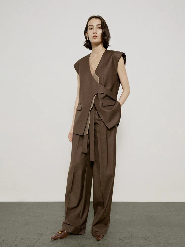 Sleeveless Chic Oversize Ciffon Layered Gilet