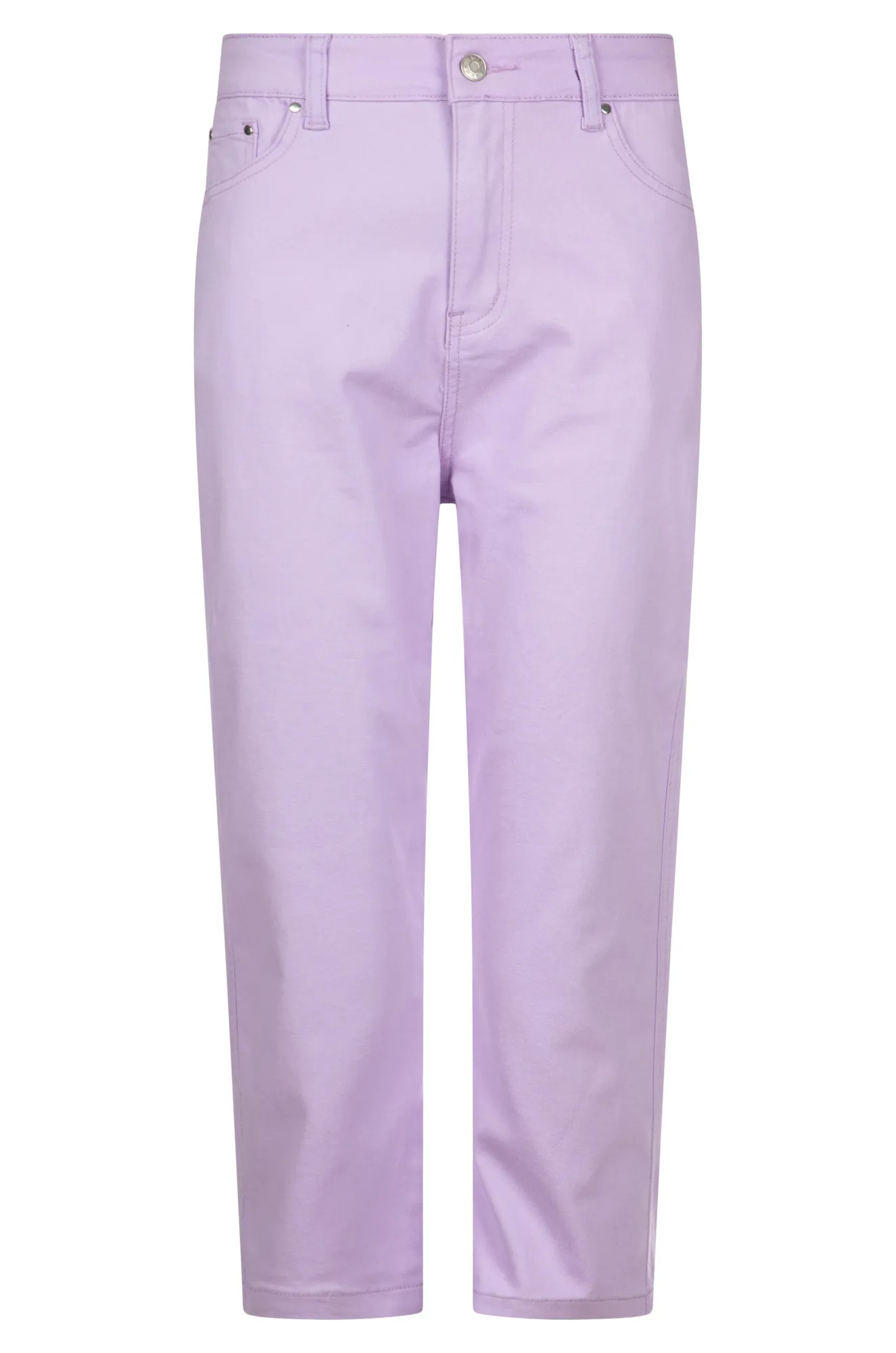 Stretch Cotton blend MId Calf Jeans | LILAC | 6923A1