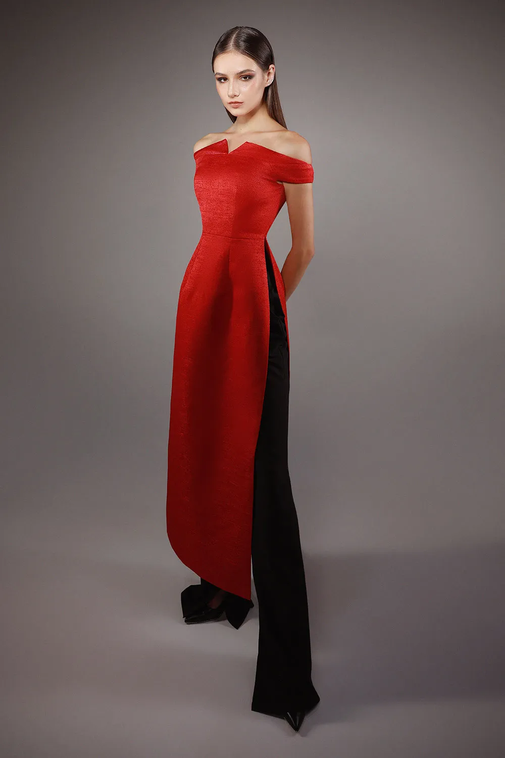 Vigor A-line Back Zipper Brocade Floor Length Ao Dai