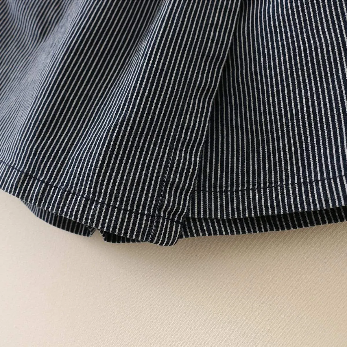 Women's Casual Contrast Color Striped Culotte Shorts